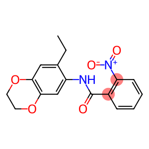 N-(7-ethyl-2,3-dihydro-1,4-benzodioxin-6-yl)-2-nitrobenzamide