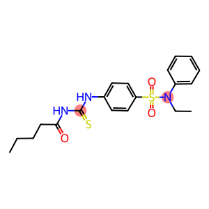 N-ethyl-4-{[(pentanoylamino)carbothioyl]amino}-N-phenylbenzenesulfonamide