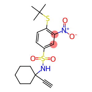 N1-(1-eth-1-ynylcyclohexyl)-4-(tert-butylthio)-3-nitrobenzene-1-sulfonamide