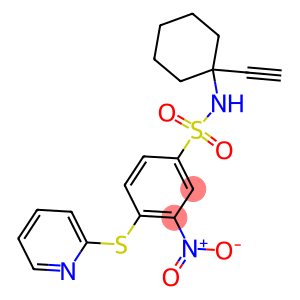 N1-(1-eth-1-ynylcyclohexyl)-3-nitro-4-(2-pyridylthio)benzene-1-sulfonamide