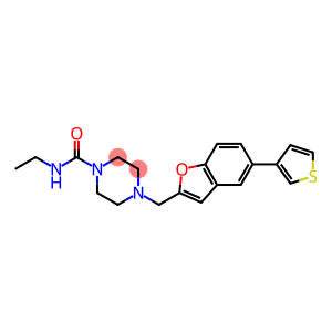 N-ETHYL-4-([5-(3-THIENYL)-1-BENZOFURAN-2-YL]METHYL)PIPERAZINE-1-CARBOXAMIDE