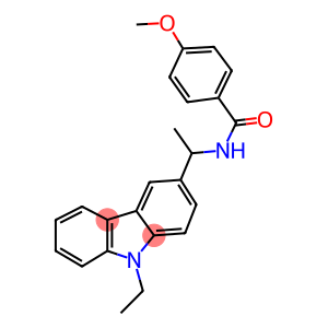 N-(1-(9-ETHYL-9H-CARBAZOL-3-YL)ETHYL)-4-METHOXYBENZAMIDE