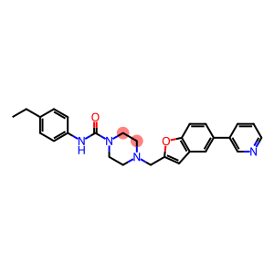 N-(4-ETHYLPHENYL)-4-[(5-PYRIDIN-3-YL-1-BENZOFURAN-2-YL)METHYL]PIPERAZINE-1-CARBOXAMIDE