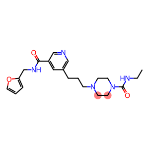 N-ETHYL-4-[3-(5-([(2-FURYLMETHYL)AMINO]CARBONYL)PYRIDIN-3-YL)PROPYL]PIPERAZINE-1-CARBOXAMIDE