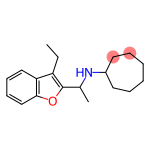 N-[1-(3-ethyl-1-benzofuran-2-yl)ethyl]cycloheptanamine