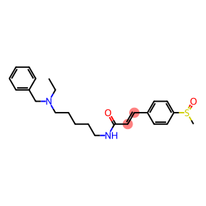N-[5-(Ethylbenzylamino)pentyl]-3-(4-methylsulfinylphenyl)acrylamide