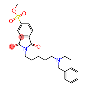 N-[5-(Ethylbenzylamino)pentyl]-5-(methylsulfo)phthalimide