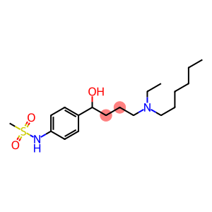 4-(N-Ethylhexylamino)-1-(4-methylsulfonylaminophenyl)-1-butanol