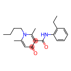 N-(2-Ethylphenyl)-1-butyl-2,6-dimethyl-4-oxo-1,4-dihydro-3-pyridinecarboxamide