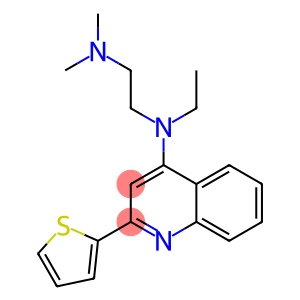 4-[N-Ethyl-N-(2-dimethylaminoethyl)amino]-2-(2-thienyl)quinoline