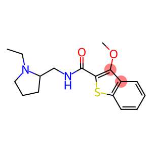 N-[(1-Ethyl-2-pyrrolidinyl)methyl]-3-methoxybenzo[b]thiophene-2-carboxamide