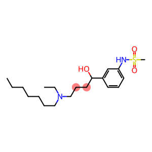 4-(N-Ethylheptylamino)-1-(3-methylsulfonylaminophenyl)-1-butanol