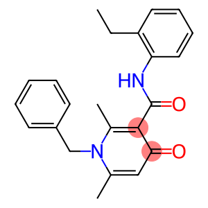 N-(2-Ethylphenyl)-1-benzyl-2,6-dimethyl-4-oxo-1,4-dihydro-3-pyridinecarboxamide