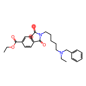 N-[5-(Ethylbenzylamino)pentyl]-5-(ethoxycarbonyl)phthalimide