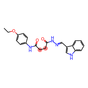 N-(4-ethoxyphenyl)-4-{2-[(E)-1H-indol-3-ylmethylidene]hydrazino}-4-oxobutanamide