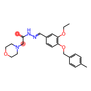 N'-{3-ethoxy-4-[(4-methylbenzyl)oxy]benzylidene}-2-(4-morpholinyl)acetohydrazide