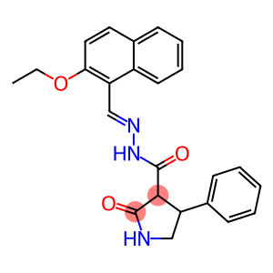 N'-[(2-ethoxy-1-naphthyl)methylene]-2-oxo-4-phenyl-3-pyrrolidinecarbohydrazide