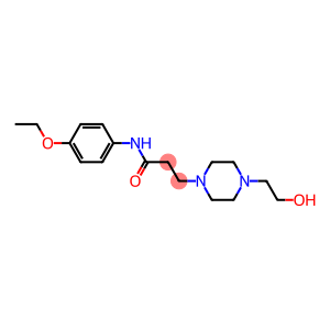 N-(4-ethoxyphenyl)-3-[4-(2-hydroxyethyl)-1-piperazinyl]propanamide