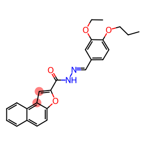 N'-(3-ethoxy-4-propoxybenzylidene)naphtho[2,1-b]furan-2-carbohydrazide