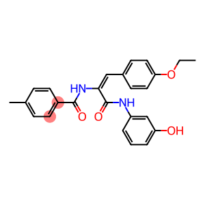 N-{2-(4-ethoxyphenyl)-1-[(3-hydroxyanilino)carbonyl]vinyl}-4-methylbenzamide