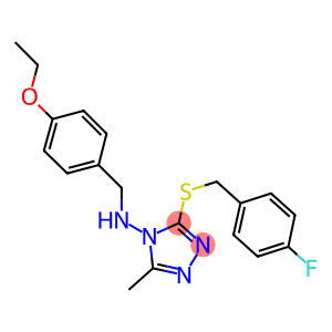 N-(4-ethoxybenzyl)-N-{3-[(4-fluorobenzyl)sulfanyl]-5-methyl-4H-1,2,4-triazol-4-yl}amine