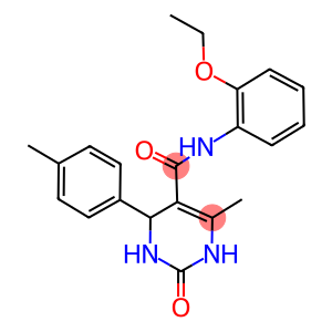 N-(2-ethoxyphenyl)-6-methyl-4-(4-methylphenyl)-2-oxo-1,2,3,4-tetrahydropyrimidine-5-carboxamide