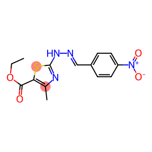 N-[5-ETHOXYCARBONYL-4-METHYLTHIAZOL-2-YL]-4-NITROBENZALDEHYDE HYDRAZONE