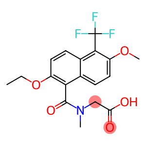 [N-[[2-Ethoxy-6-methoxy-5-trifluoromethyl-1-naphthalenyl]carbonyl]-N-methylamino]acetic acid