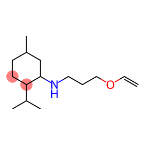 N-[3-(ethenyloxy)propyl]-5-methyl-2-(propan-2-yl)cyclohexan-1-amine