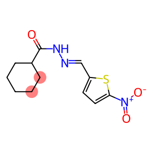 N'-[(E)-(5-nitro-2-thienyl)methylidene]cyclohexanecarbohydrazide