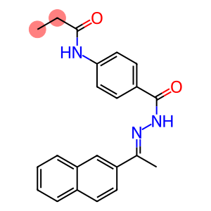 N-[4-({2-[(E)-1-(2-naphthyl)ethylidene]hydrazino}carbonyl)phenyl]propanamide