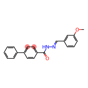 N'-[(E)-(3-methoxyphenyl)methylidene][1,1'-biphenyl]-4-carbohydrazide