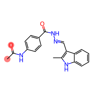 N-[4-({2-[(E)-(2-methyl-1H-indol-3-yl)methylidene]hydrazino}carbonyl)phenyl]acetamide