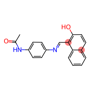 N-(4-([(1E)-(2-HYDROXY-1-NAPHTHYL)METHYLENE]AMINO)PHENYL)ACETAMIDE