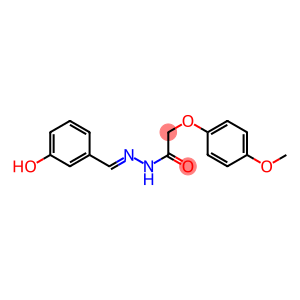 N'-[(E)-(3-hydroxyphenyl)methylidene]-2-(4-methoxyphenoxy)acetohydrazide