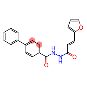 N'-[(E)-3-(2-furyl)-2-propenoyl][1,1'-biphenyl]-4-carbohydrazide