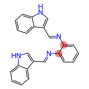 N-[(E)-1H-indol-3-ylmethylidene]-N-(2-{[(E)-1H-indol-3-ylmethylidene]amino}phenyl)amine