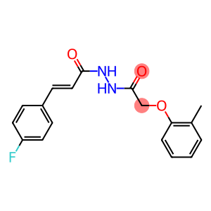 N'-[(E)-3-(4-fluorophenyl)-2-propenoyl]-2-(2-methylphenoxy)acetohydrazide