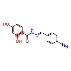 N'-[(E)-(4-cyanophenyl)methylidene]-2,4-dihydroxybenzohydrazide