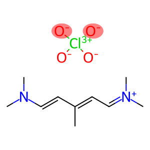 n-[(2e,4e)-5-(dimethylamino)-3-methylpenta-2,4-dienylidene]-n-methylmethanaminium perchlorate