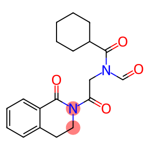 2-[[N-(Cyclohexylcarbonyl)-N-formylamino]acetyl]-1,2,3,4-tetrahydroisoquinolin-1-one