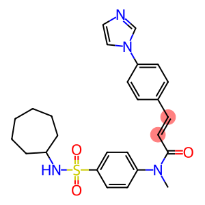 N-[4-(Cycloheptylsulfamoyl)phenyl]-N-methyl-4-(1H-imidazol-1-yl)-trans-cinnamamide