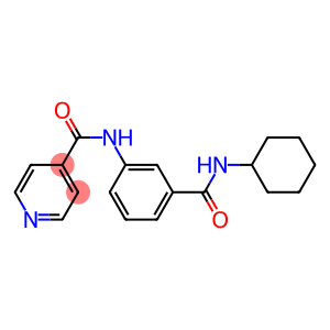 N-{3-[(cyclohexylamino)carbonyl]phenyl}isonicotinamide