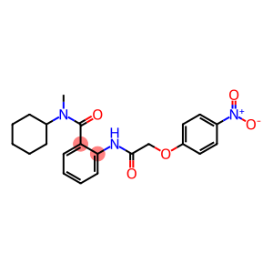 N-cyclohexyl-N-methyl-2-{[2-(4-nitrophenoxy)acetyl]amino}benzamide