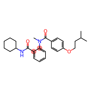 N-cyclohexyl-2-[[4-(isopentyloxy)benzoyl](methyl)amino]benzamide