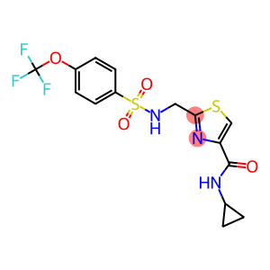 N-CYCLOPROPYL-2-[(([4-(TRIFLUOROMETHOXY)PHENYL]SULFONYL)AMINO)METHYL]-1,3-THIAZOLE-4-CARBOXAMIDE