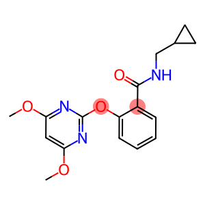 N-(CYCLOPROPYLMETHYL)-2-[(4,6-DIMETHOXYPYRIMIDIN-2-YL)OXY]BENZAMIDE