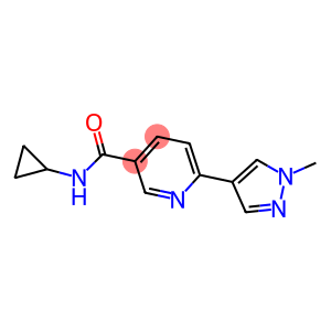 N-CYCLOPROPYL-6-(1-METHYL-1H-PYRAZOL-4-YL)NICOTINAMIDE