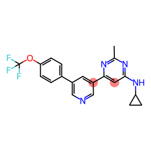 N-CYCLOPROPYL-2-METHYL-6-(5-[4-(TRIFLUOROMETHOXY)PHENYL]PYRIDIN-3-YL)PYRIMIDIN-4-AMINE