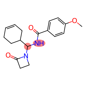 N-[CYCLOHEX-3-EN-1-YL(2-OXOAZETIDIN-1-YL)METHYL]-4-METHOXYBENZAMIDE